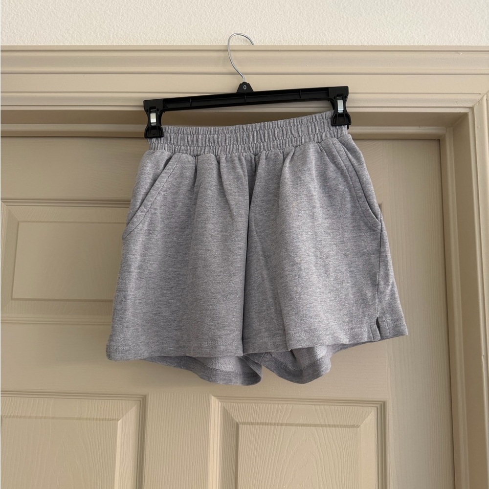 Missguided Women's Gray Elastic-Waist Lounge Shorts